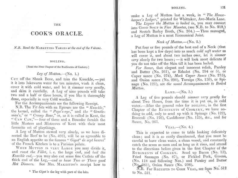 The Cook's Oracle, sheet 066