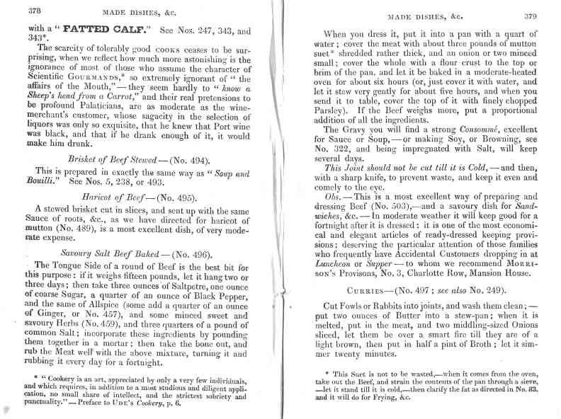 The Cook's Oracle, sheet 190