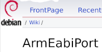 The Debian ARM EABI port wiki