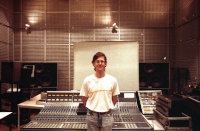 Martin Guy in a recording studio at IRCAM