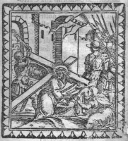 Incisione: Ges� sulla via crucis